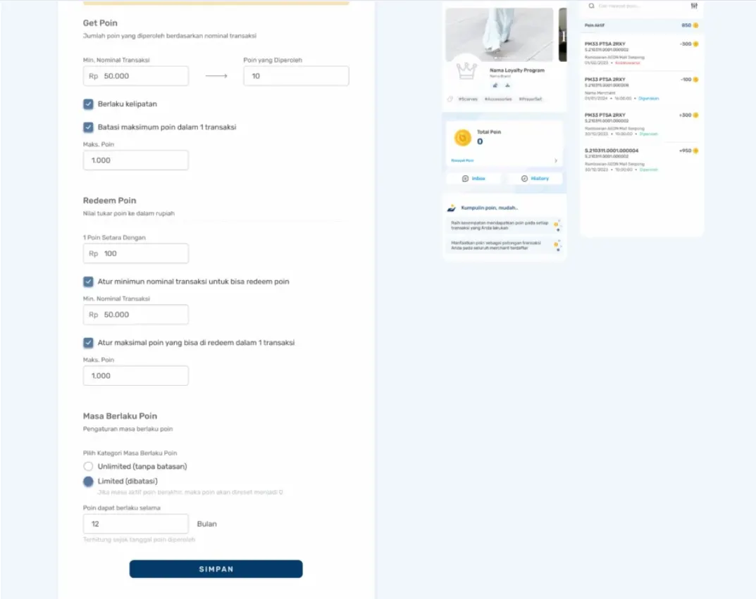 mengatur point brand